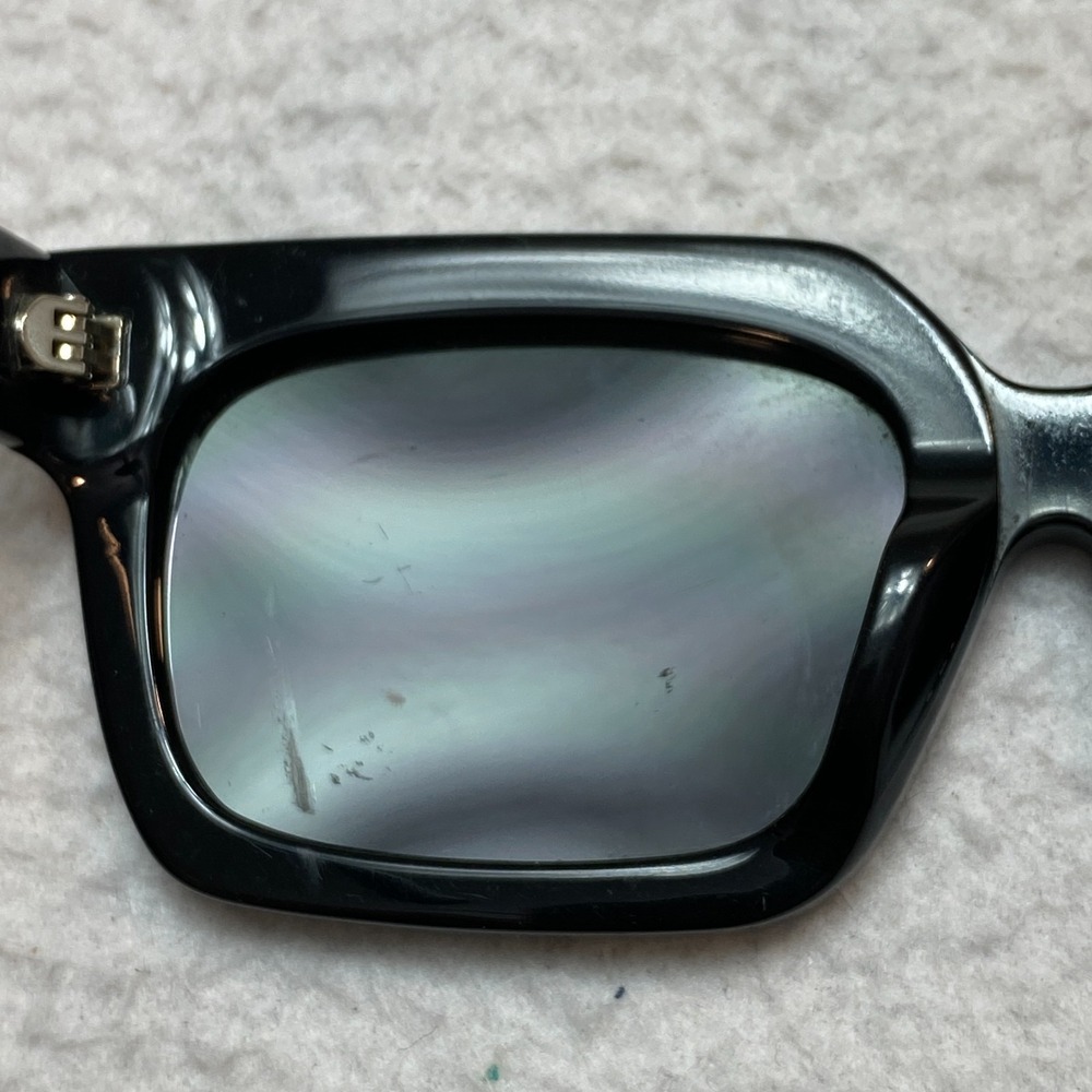 OFF WHITE OW40001U Sunglasses 68J Black Rectangle 57-19-145 - Picture 12 of 16